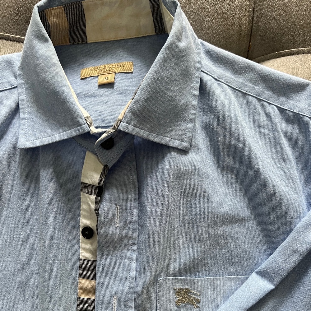 Burberry Blue Shirt Medium